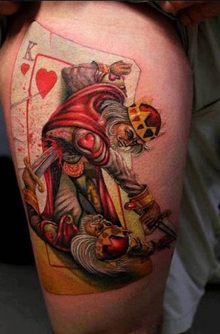 3D Card Tattoos Design