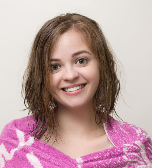 A line bob cut