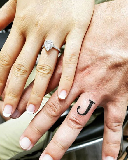 Astonishing Letter J Tattoo On Finger