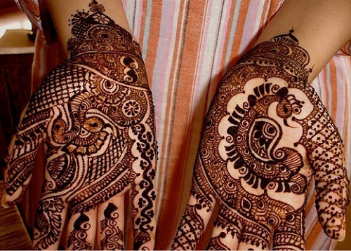 Birds And Fish Mehndi Designs To Karva Chauth