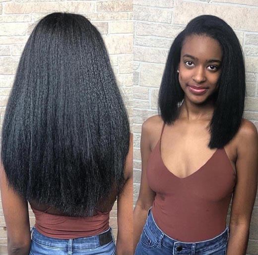 black long bob
