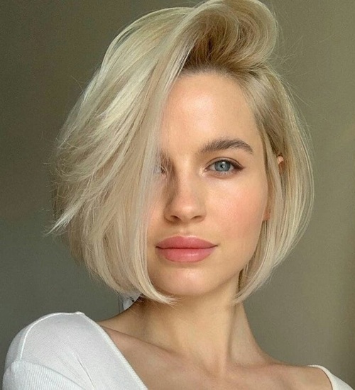 Chin Length Bob Haircut for Fine Hair