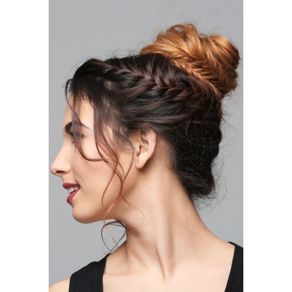Brided Bun Hairstyles 1