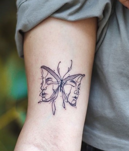 Butterfly Gemini Tattoo
