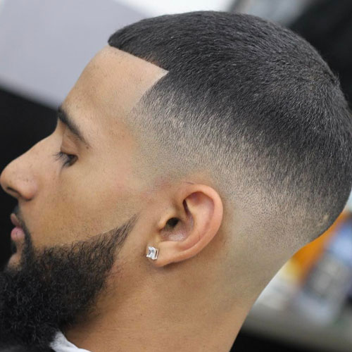 Buzzed Top High Skin Fade Zero Cut Hairstyle