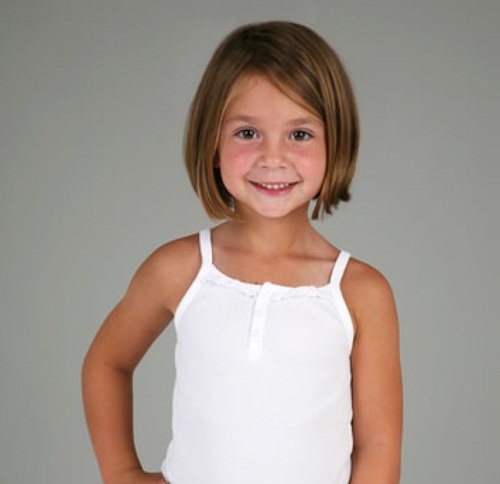 Little girl short bob haircut