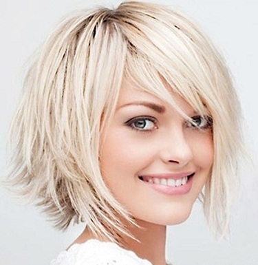 very short fringe bob