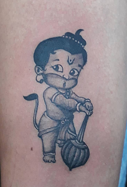 Chota Hanuman Tattoo Design