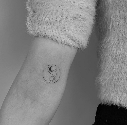 Cool Yin Yang Tattoo