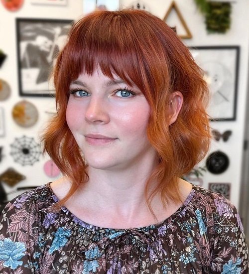 Curtain Bang Hairstyles 9