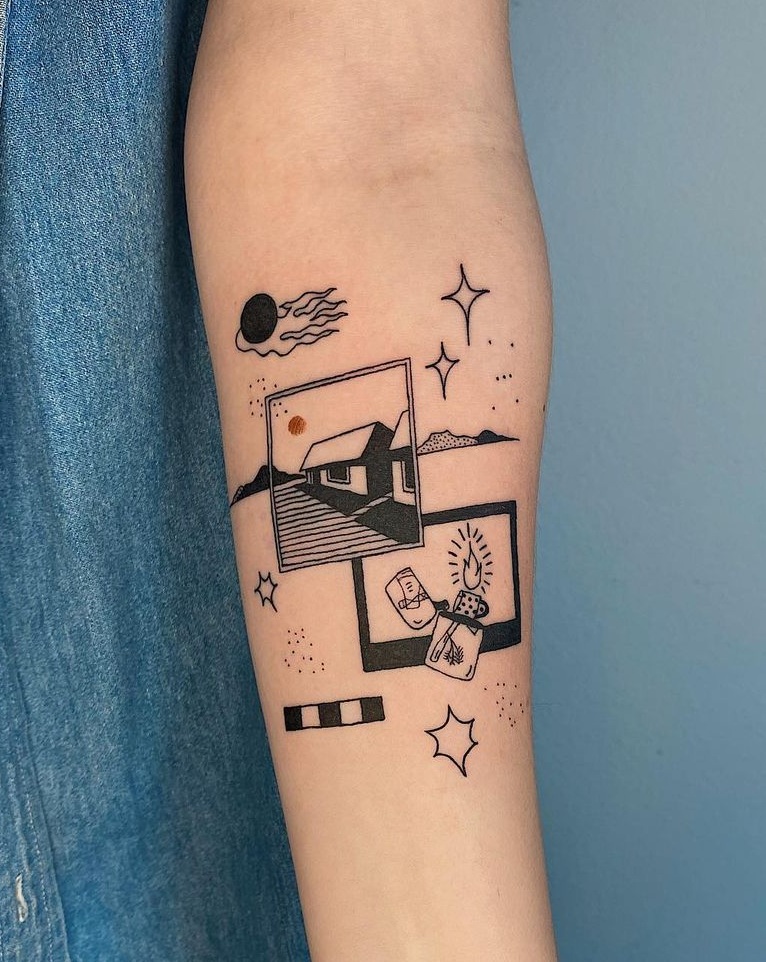 Cute Patchwork Tattoos