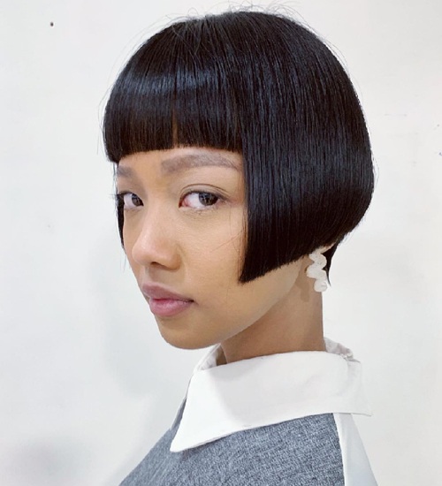 Ear Length Bob Haircuts With Bangs