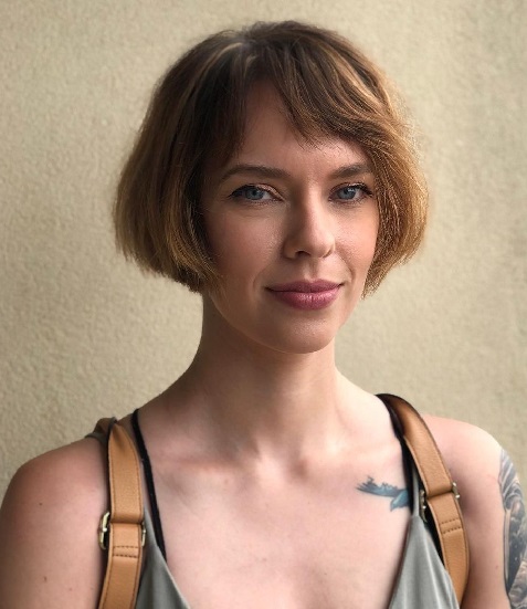 ear length French Bob Cut