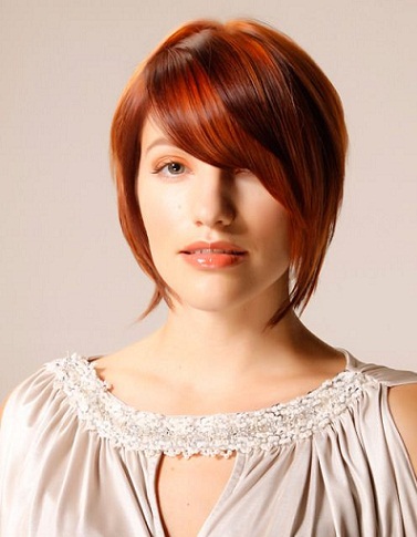 short hair bobs with fringe