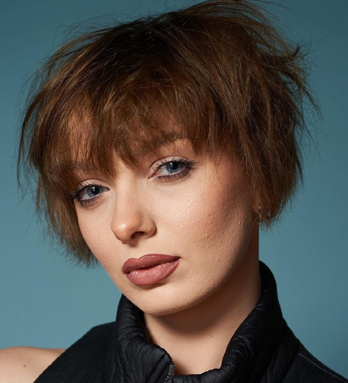 Textured Fringe Bob Haircut