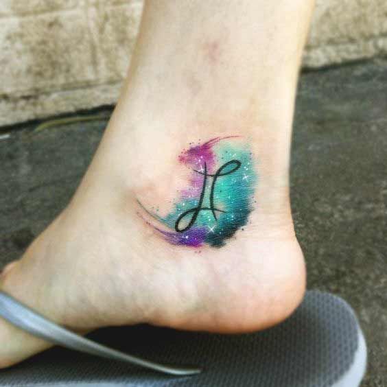 Gemini Ankle Tattoo