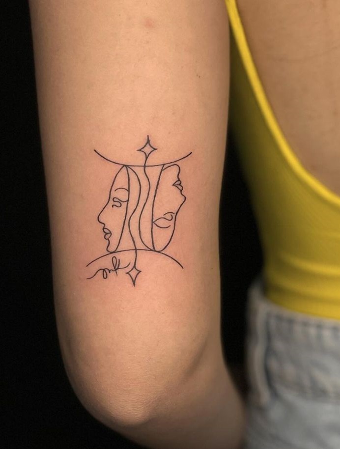 Gemini Arm Tattoo (2)