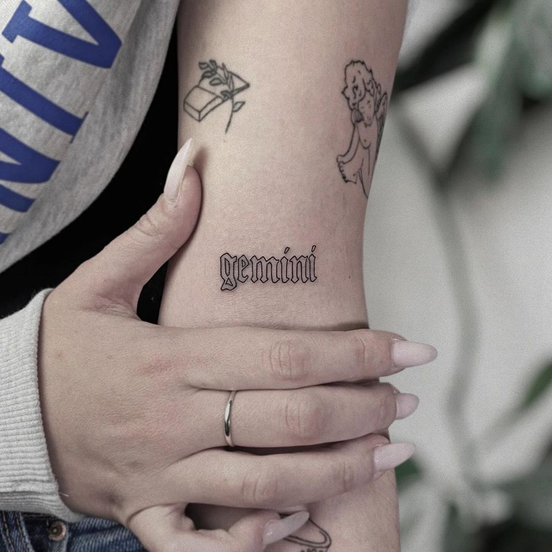 Gemini Arm Tattoo