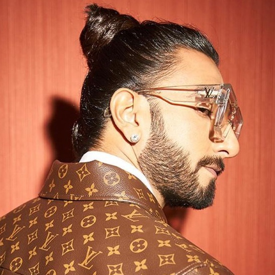 Man Bun Hairstyle for Oblong Face