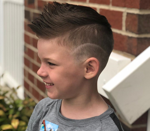 The Smart and Nice Boy Side Hairstyle