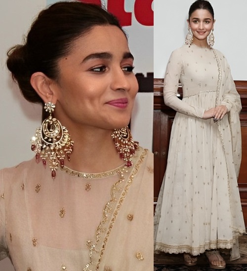 Hairstyles With Anarkali Dress 17