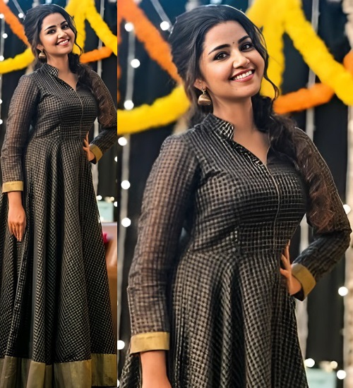 Hairstyles With Anarkali Dress 19