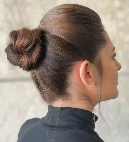 Puffy Indian Bun Hairstyles