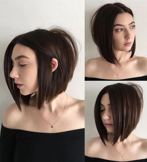 Inverted Bob Haircut for Black Hair