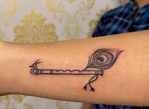 Krishna Flute Tattoo