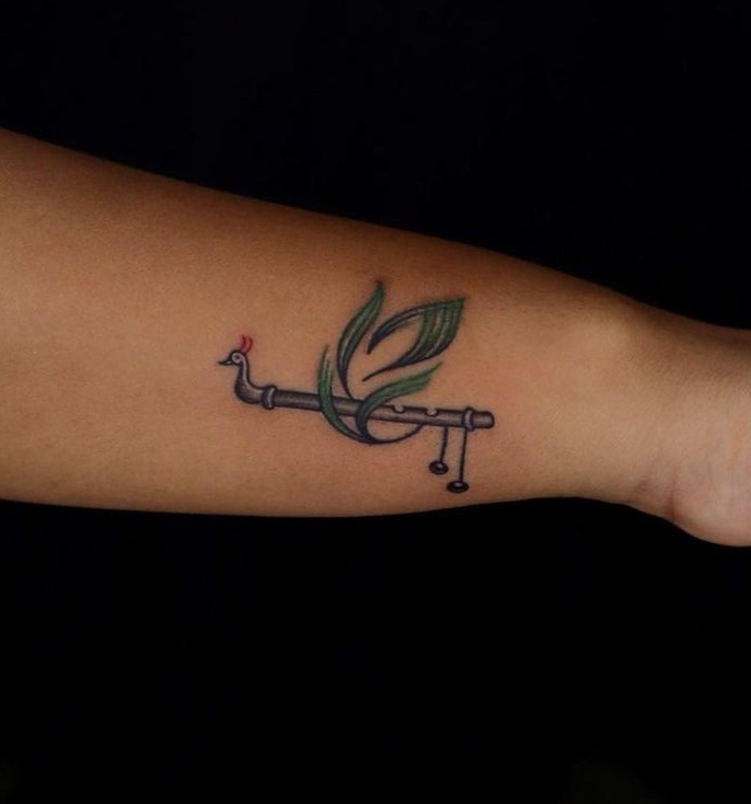 Krishna Flute Tattoo
