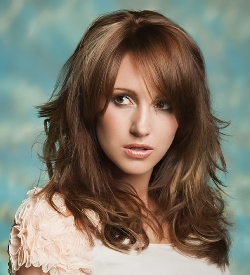 Layerd Haircuts With Bangs 2
