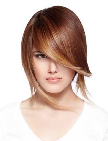 jaw length layered bob