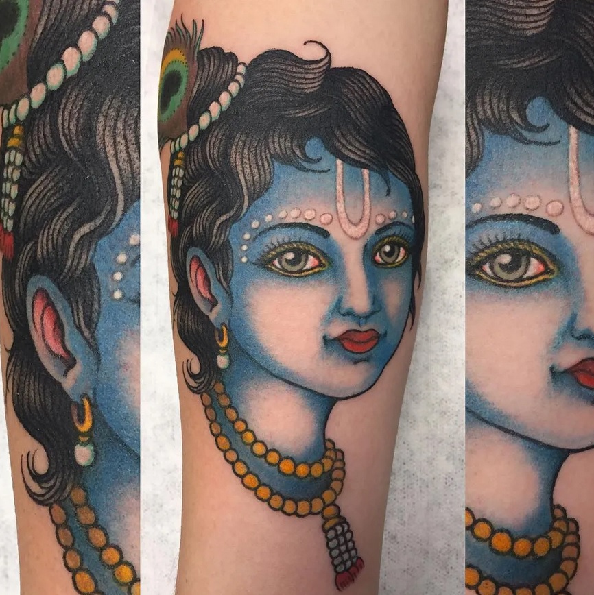 Lord Shri Krishna Tattoo