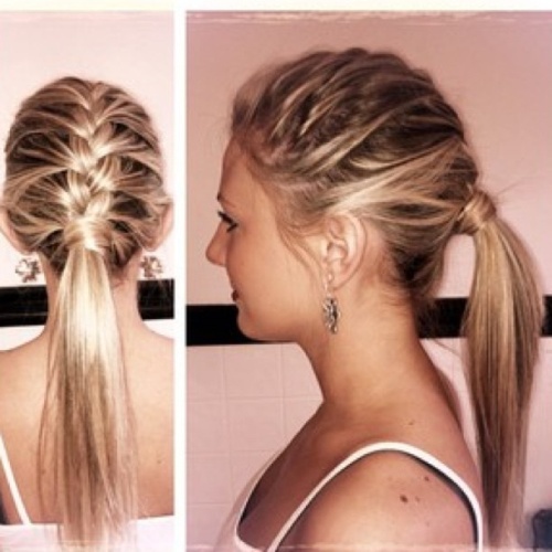 easy messy ponytail