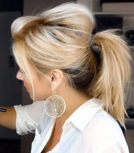rough ponytail messy
