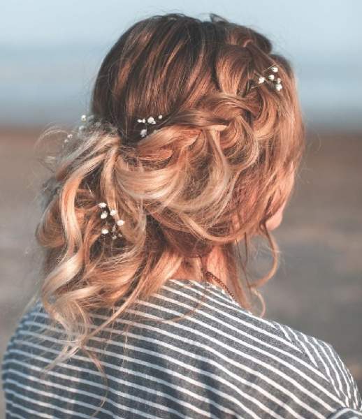 Messy Bun With Braid