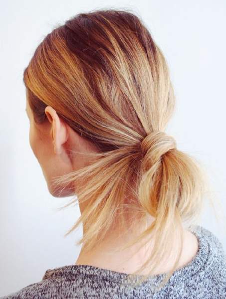 Messy Ponytail Bun