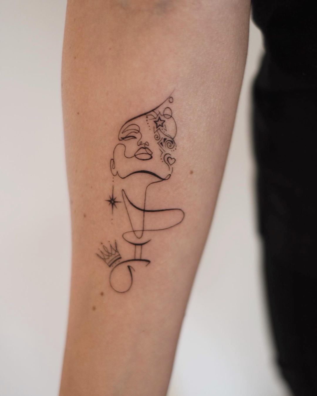 Minimalist Gemini Tattoo