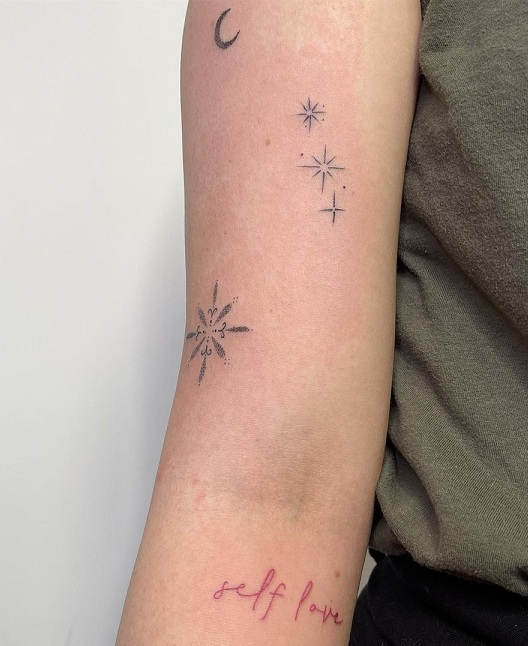 Minimalist Patchwork Tattoos