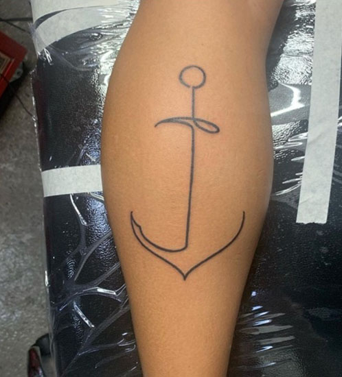 Quirky J Tattoo On Hand