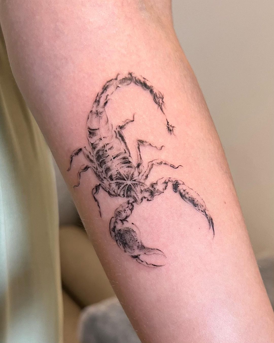 Realistic Scorpion Arm Tattoo