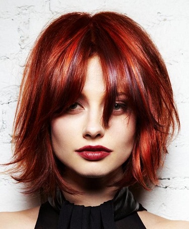 ladies bob with fringe