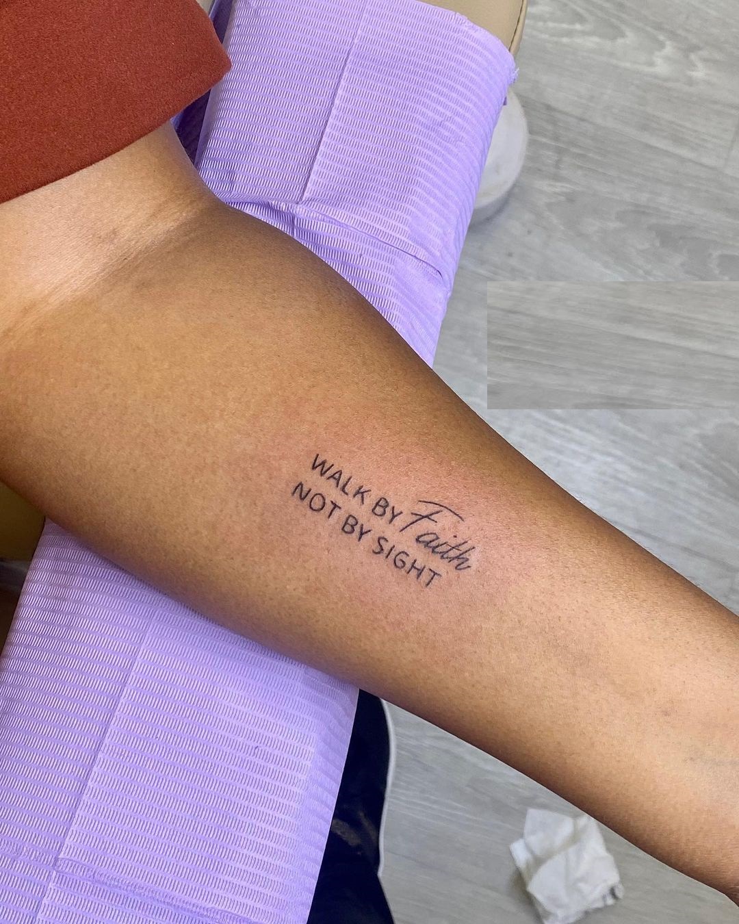 Scripture Writing Tattoo Near The Wrist
