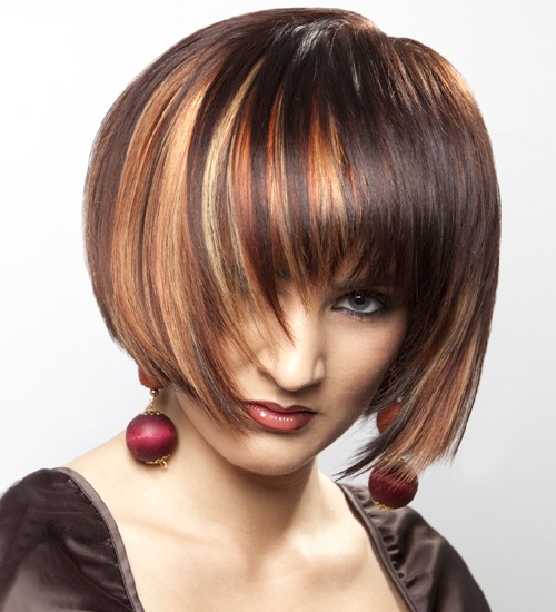Short Layered Bob Hairstyles with Bangs
