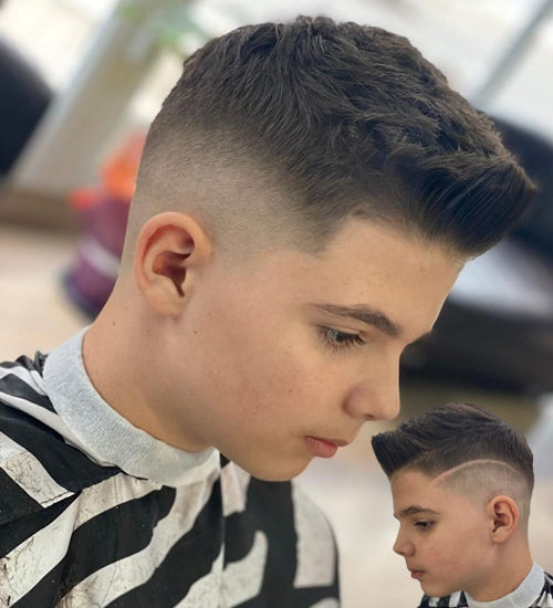 Heavy Crop and Fade Haircut