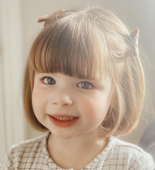 Simple Short Haircut with Bangs