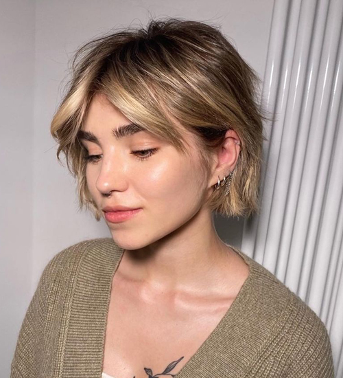 Short Messy Bob Haircut