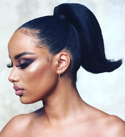Short Ponytail Hairstyles for Black Hair