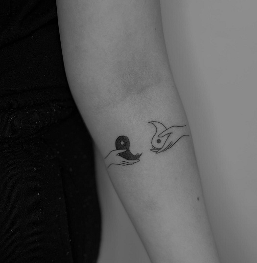 Simple Yin Yang Tattoo