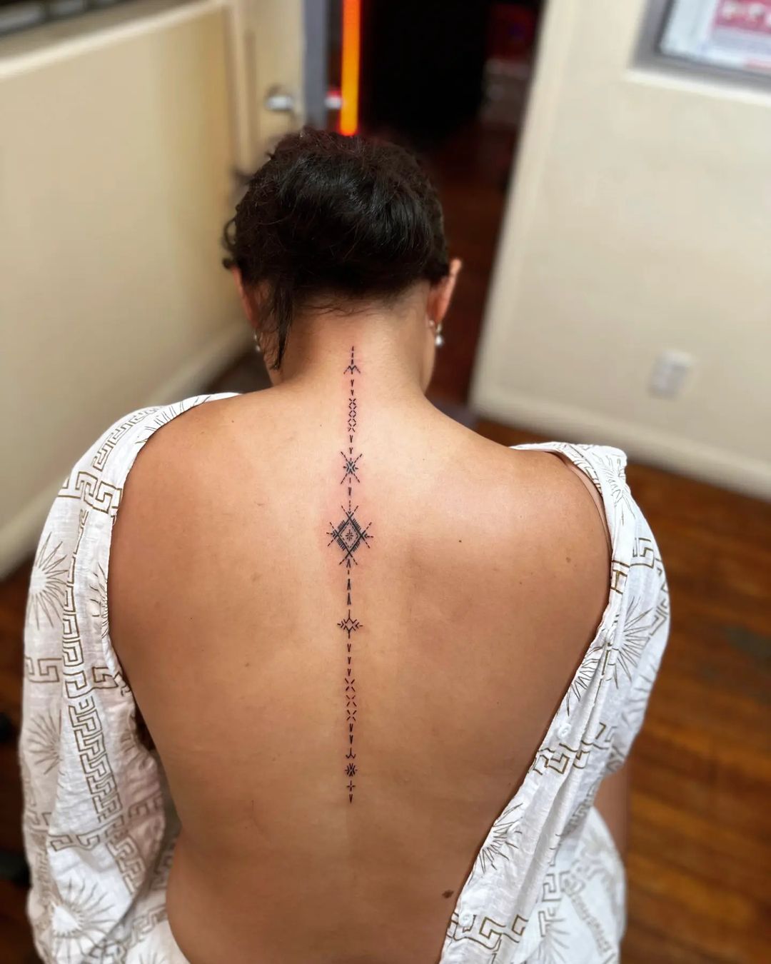 Stunning Samoan Spine Tattoo